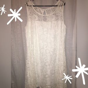NWOT White Lacy Dress